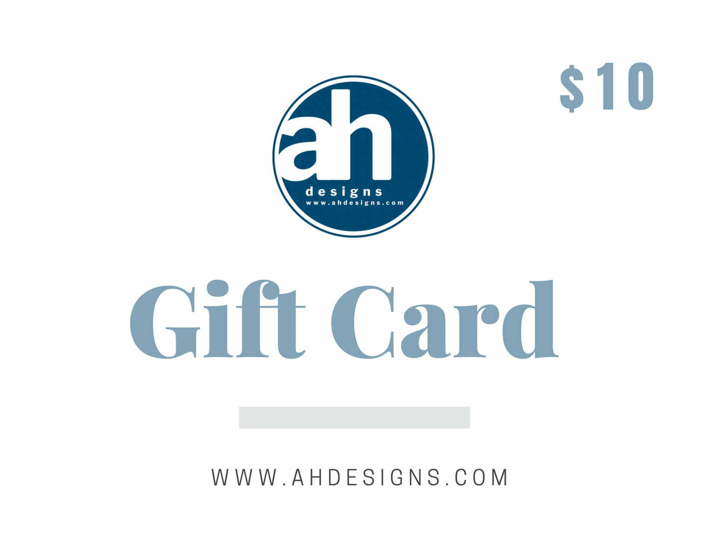 ah designs gift card