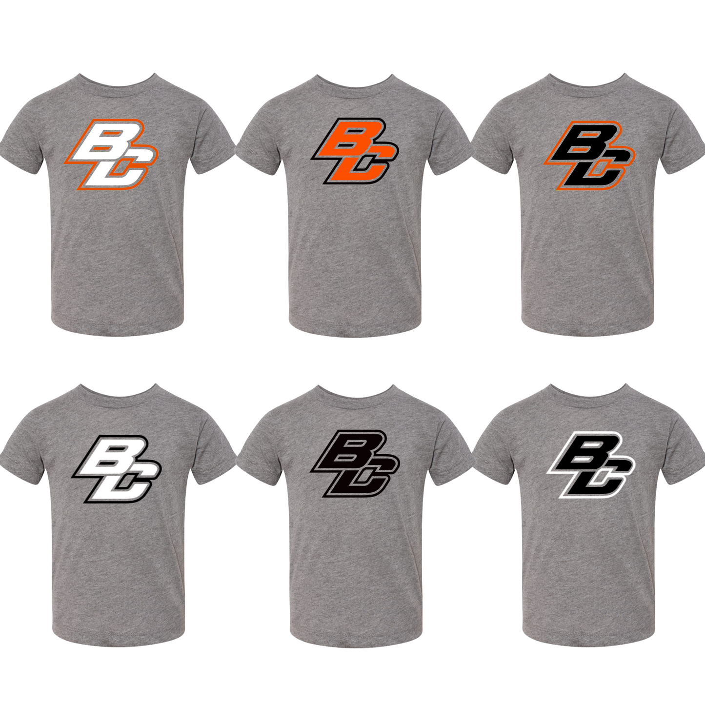 Adult Unisex BC Grey Tee - 6 BC colors