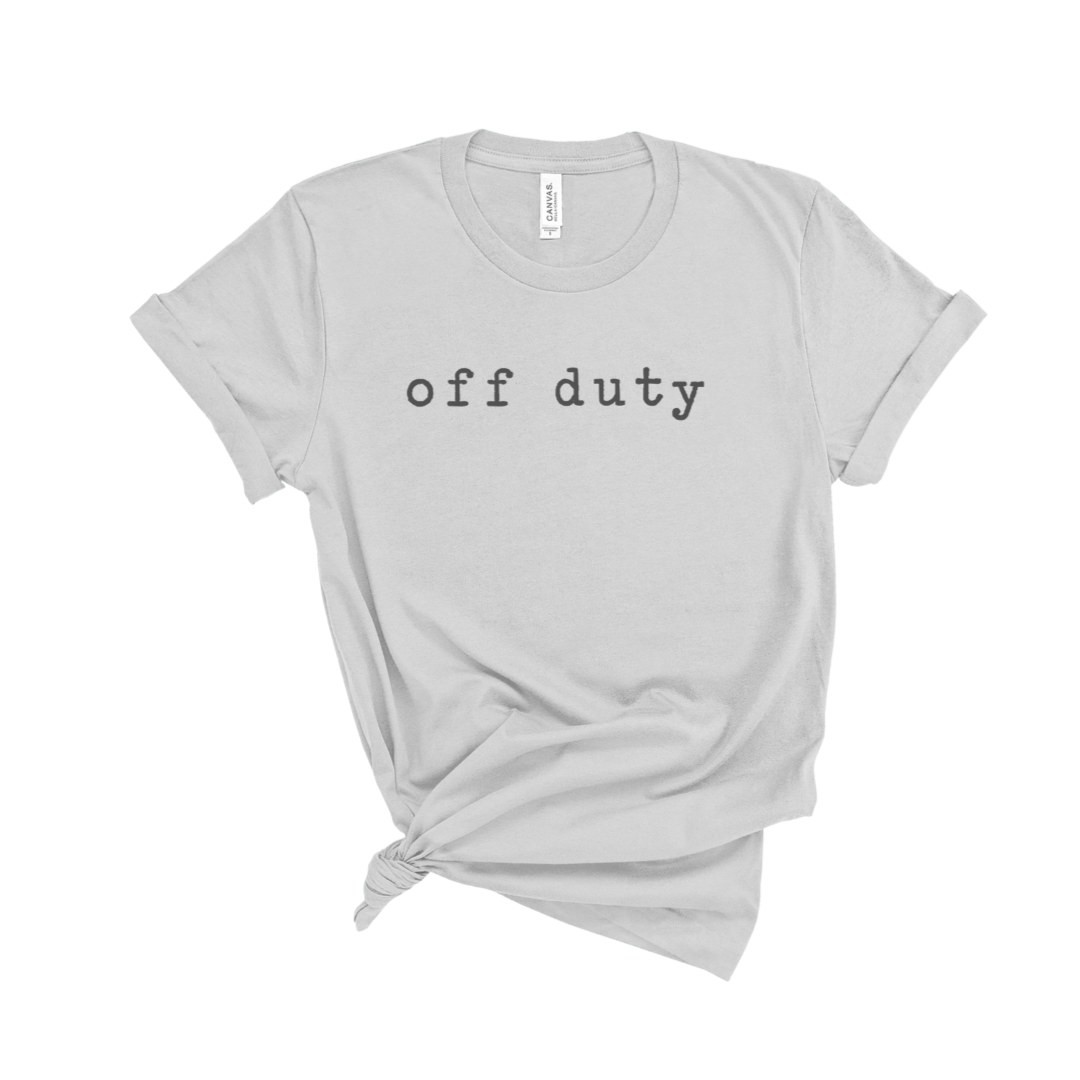 Adult Unisex off duty Graphic Tee - 2 colors
