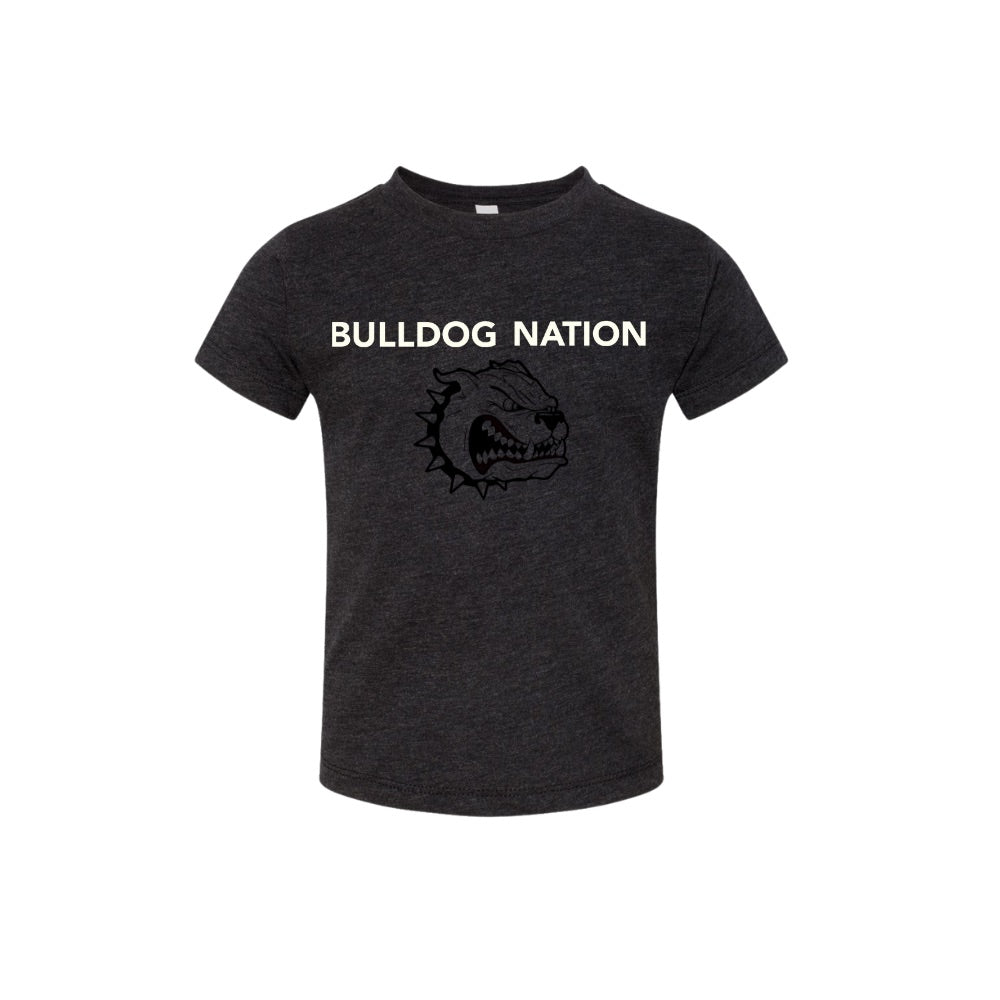 Toddler BC Bulldog Nation Charcoal Black Tee