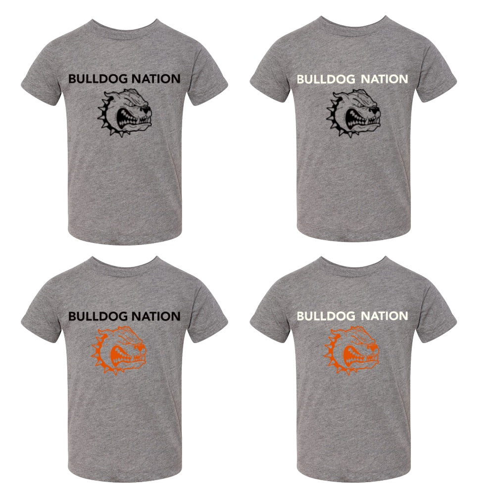 Toddler BC Bulldog Nation Grey Tee