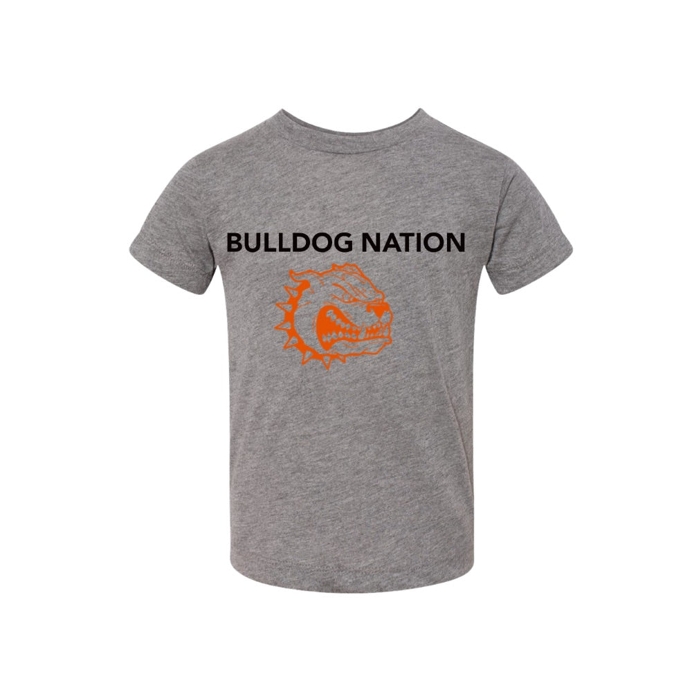 Toddler BC Bulldog Nation Grey Tee