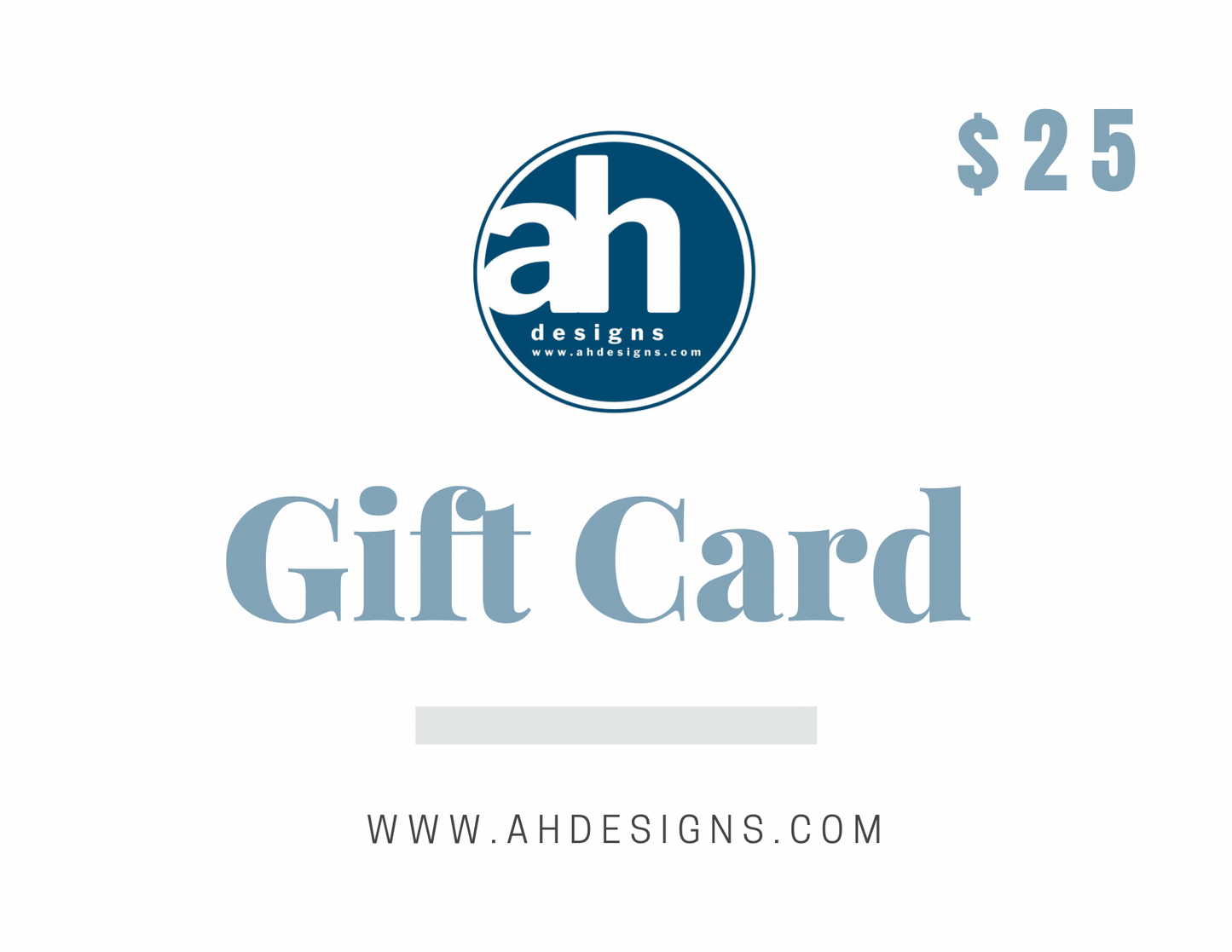ah designs gift card