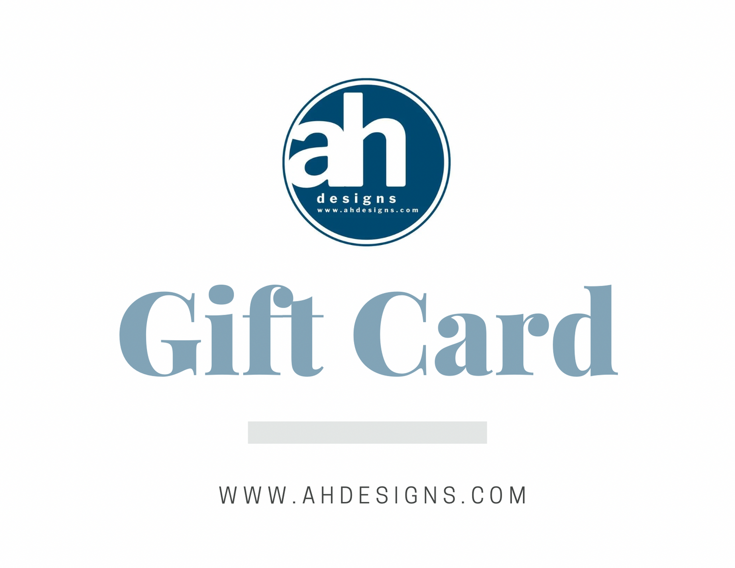 ah designs gift card