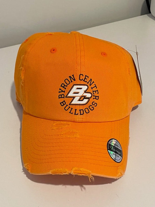 BC Bulldog Distressed Baseball Cap - 2 Colors