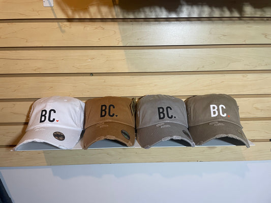 BC Heart Distressed Baseball Cap