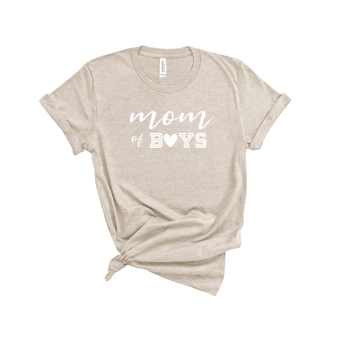 Adult MOM of boys Tee - 2 colors