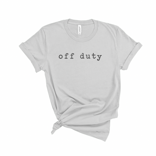 Adult Unisex off duty Graphic Tee - 2 colors