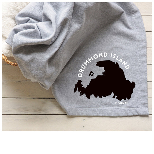 Drummond Island Fleece Blanket 50” X 60” - 2 colors