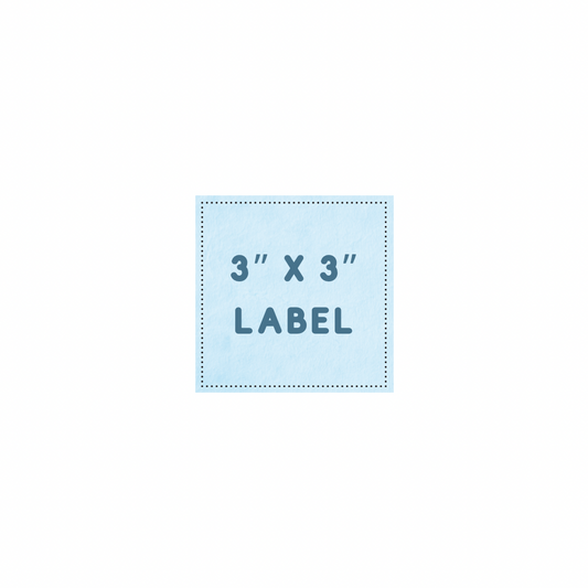 Small Custom Name Label - 3” X 3”