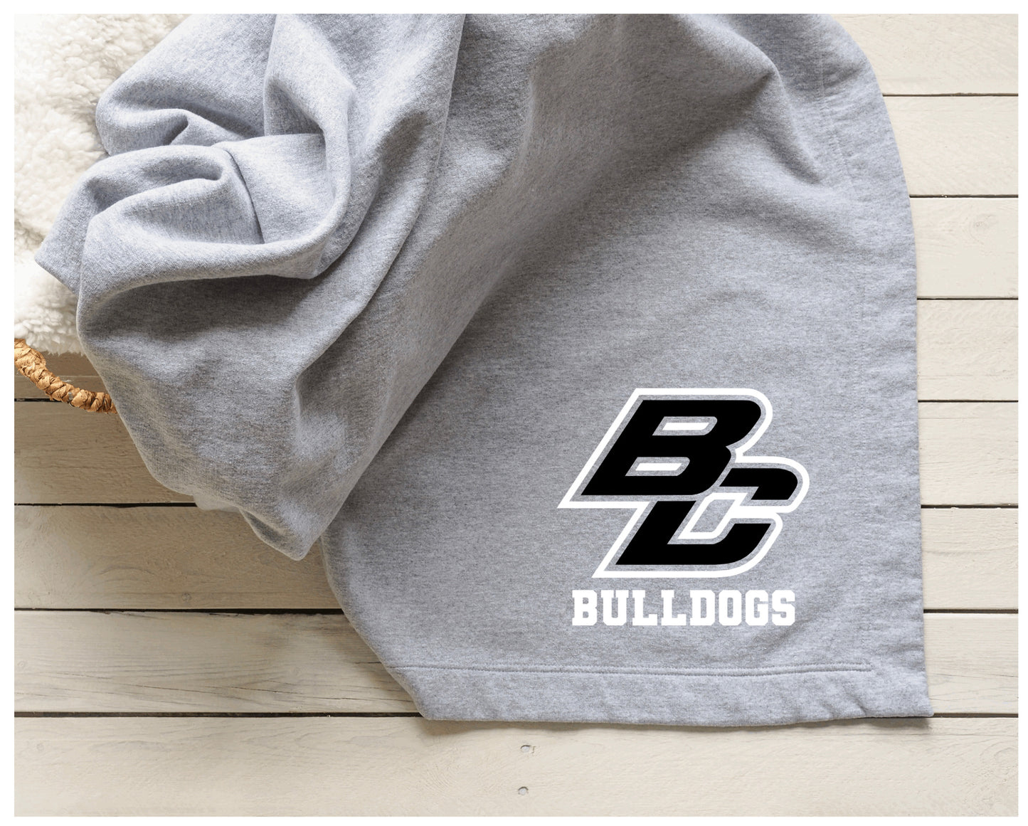 BC Bulldogs Fleece Blanket 50” X 60” - 3 colors