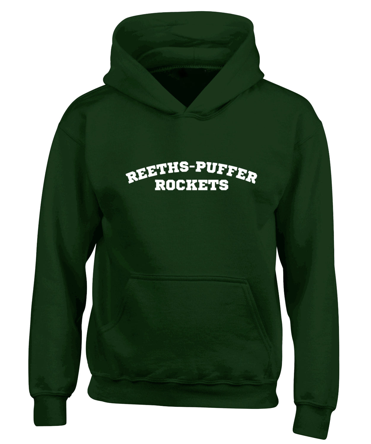 Kids Reeths-Puffer Rockets Green Hoodie - optional hearts
