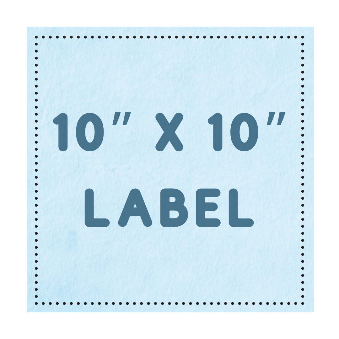 Large Custom Name Label - 10” X 10”