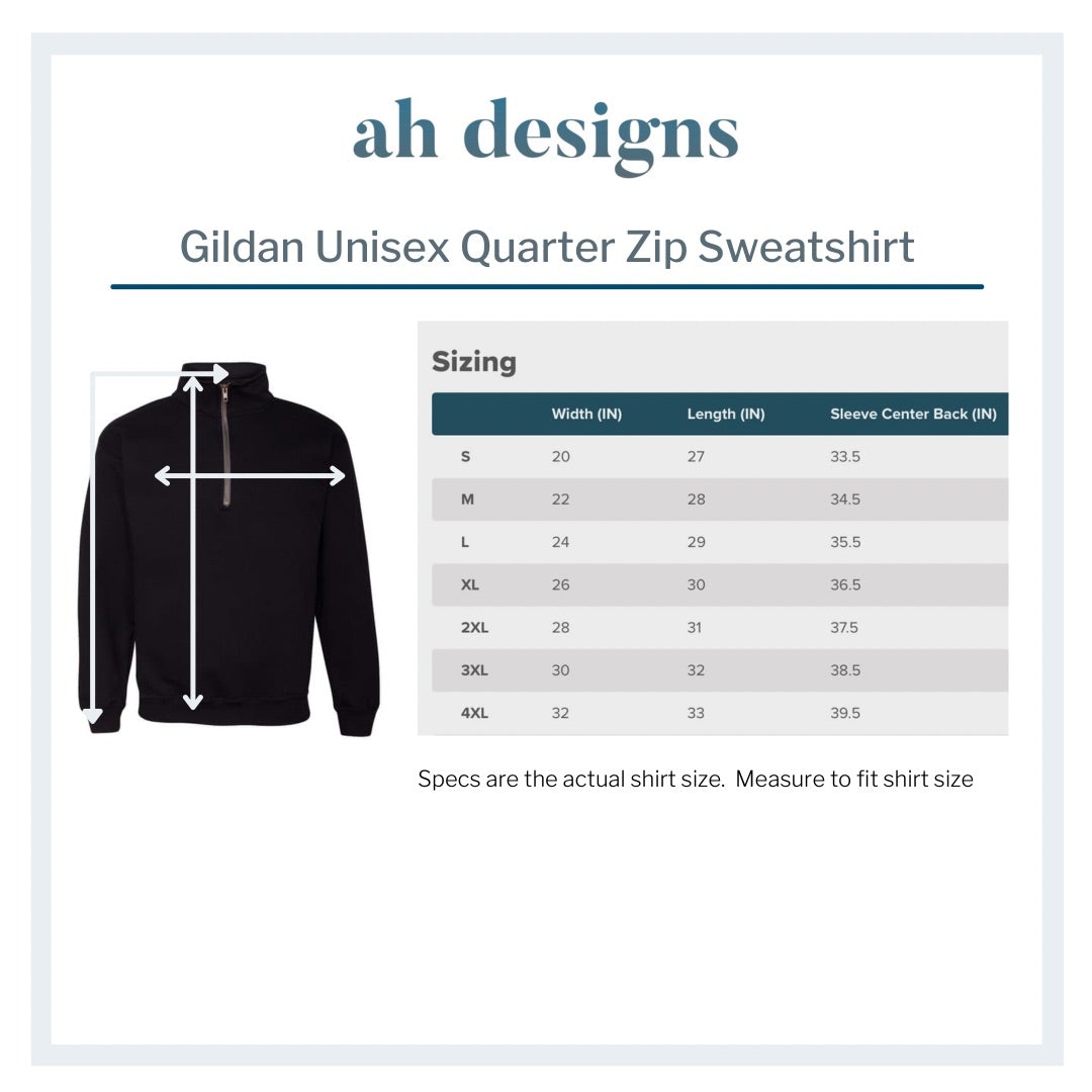 Adult Unisex Heavy Blend Business Sweatshirt w/ Quarter Zip