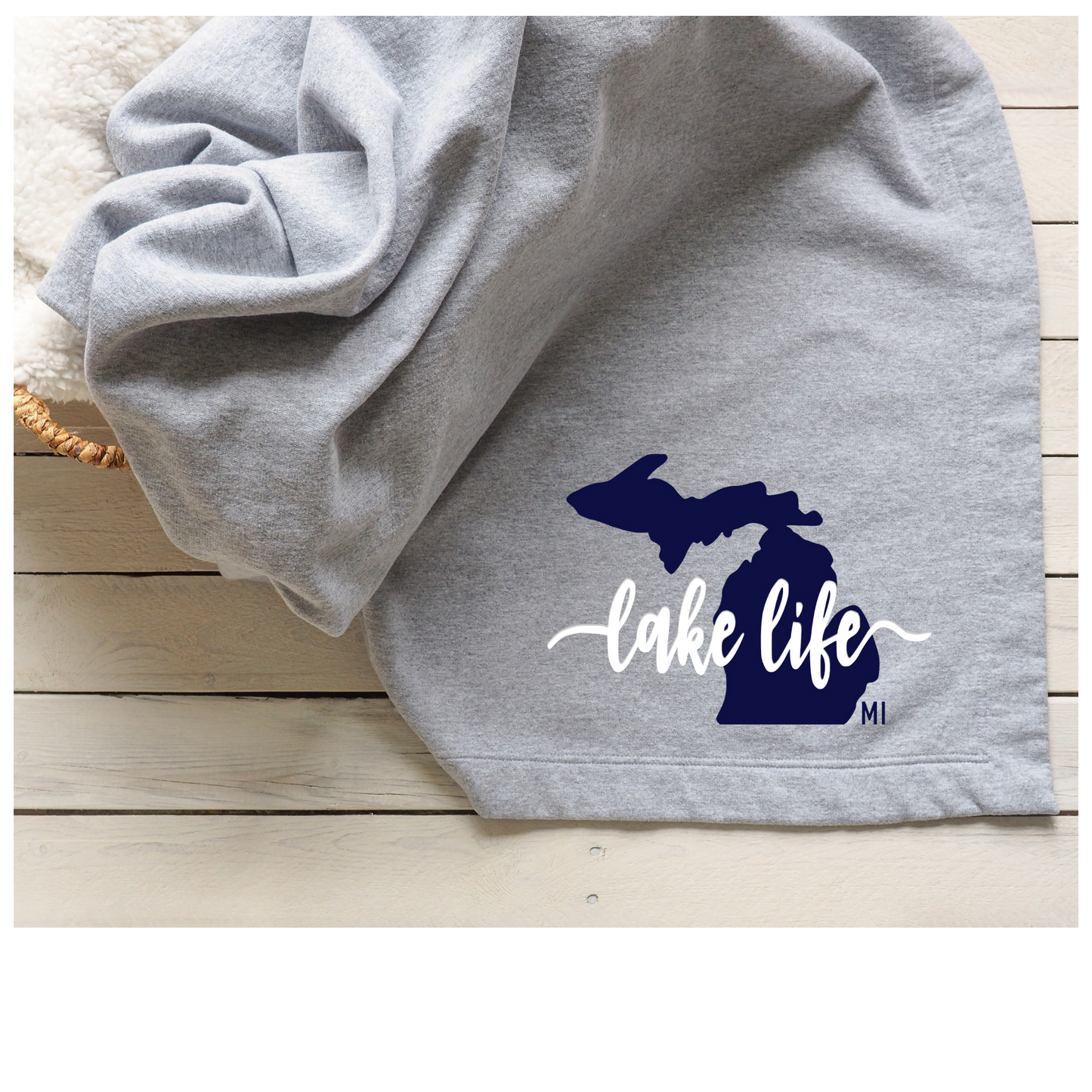 lake life Fleece Blanket 50” X 60” - 2 colors
