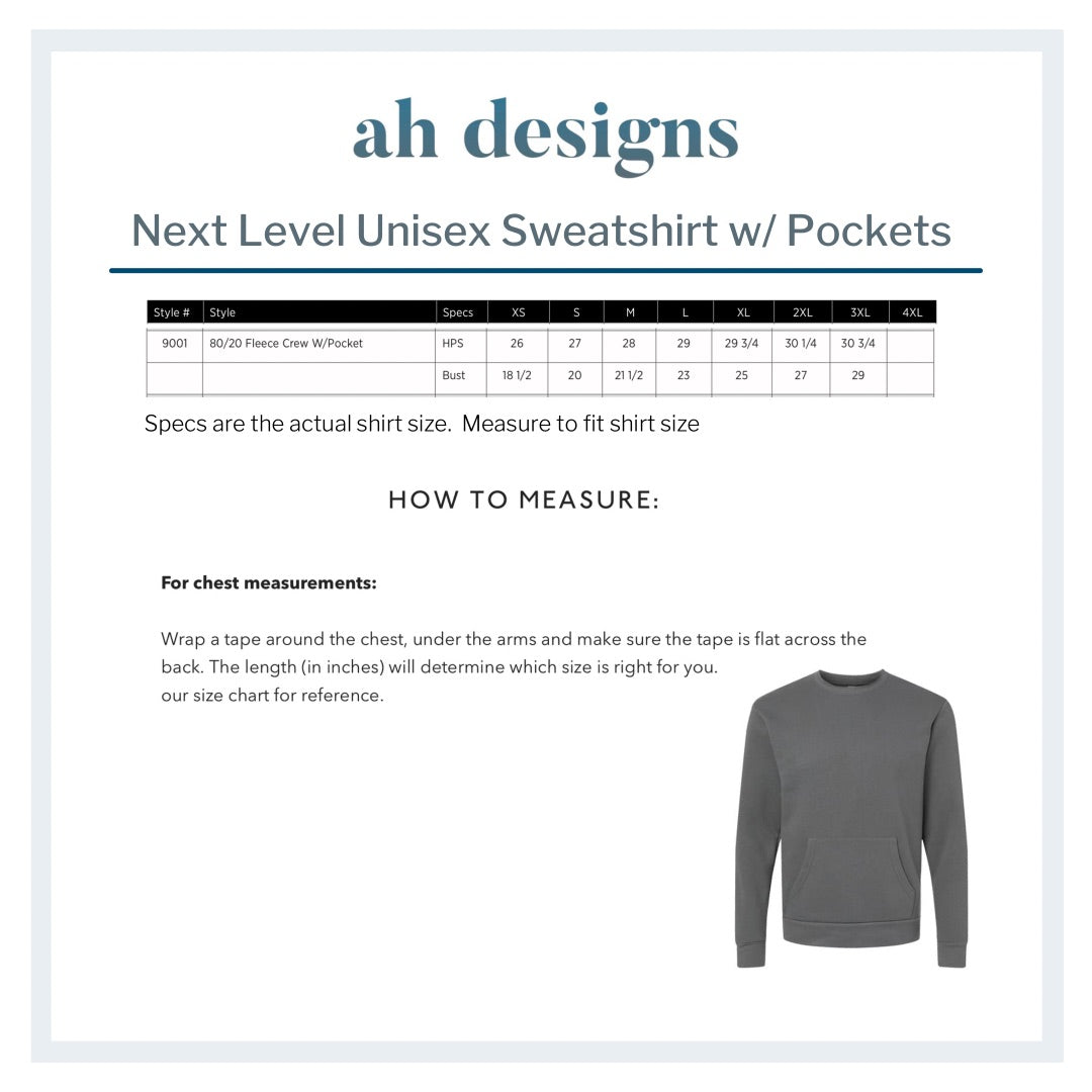 Adult Unisex Santa Cruz Sweatshirt with Pockets