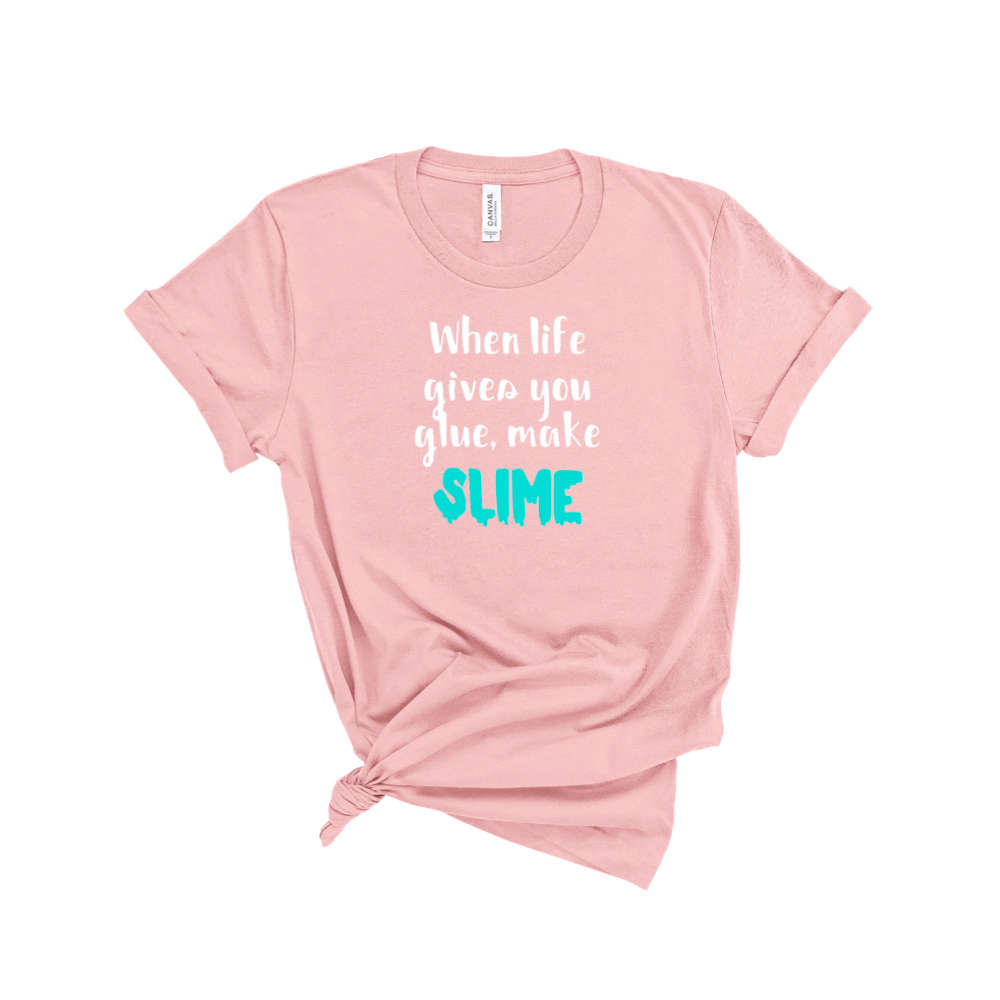 Kids When life gives you glue, make slime Tee